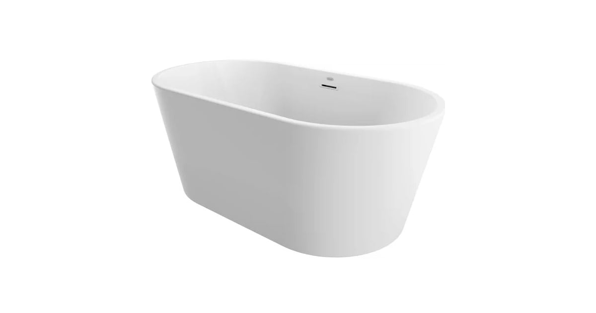 Jacuzzi MZ65C59 Celeste 59 Inch Soaking Bathtub for Freestanding